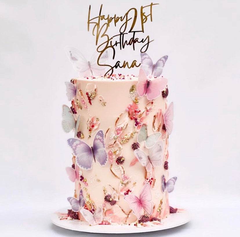 Personalised Acrylic cake topper