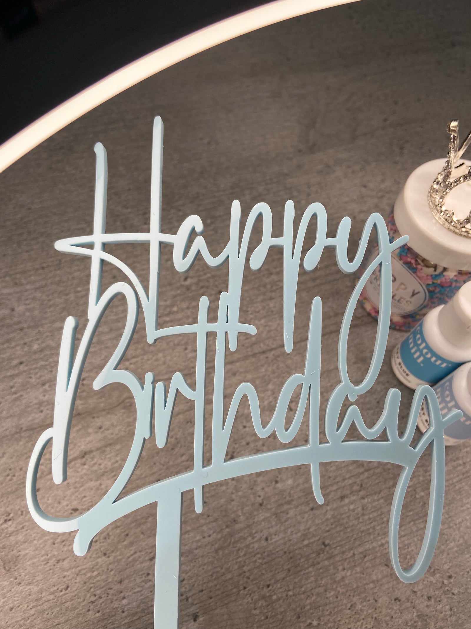 Happy Birthday Cake topper