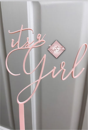 Its a Girl/Boy Acrylic Cake topper