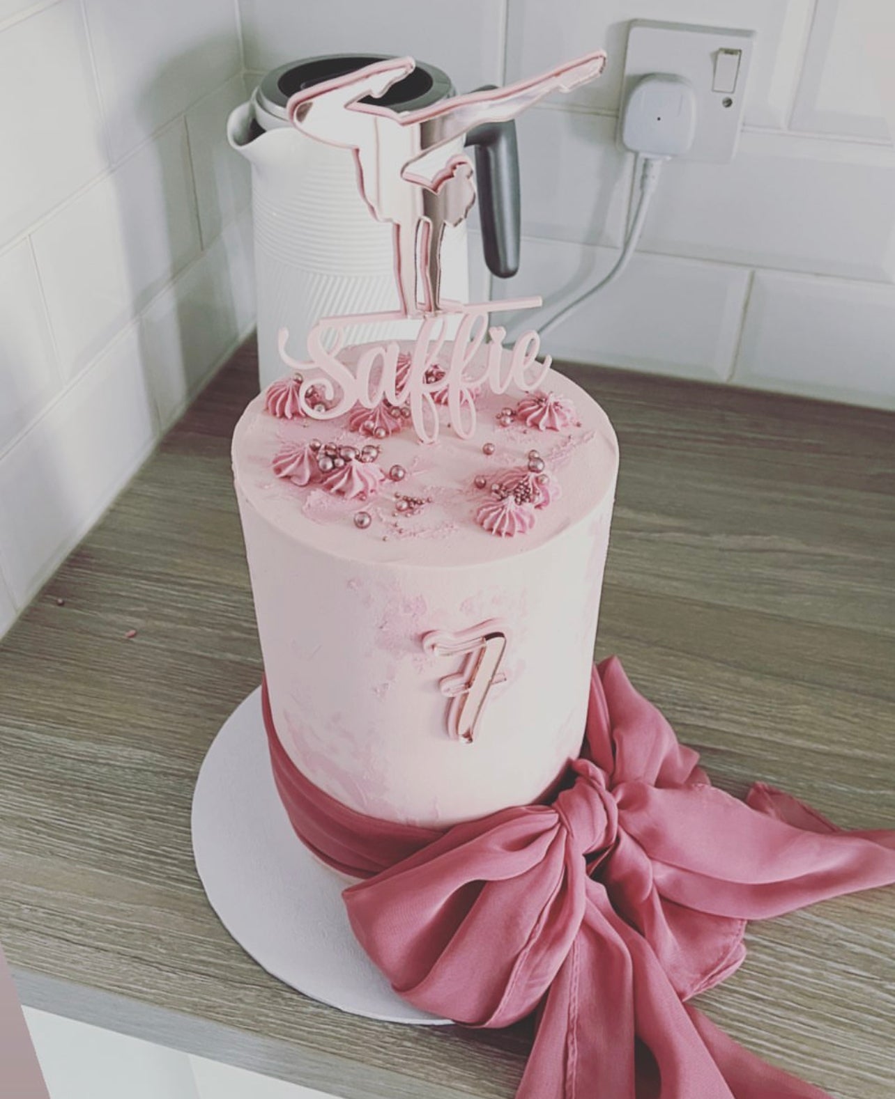 Ballerina acrylic topper/ number set