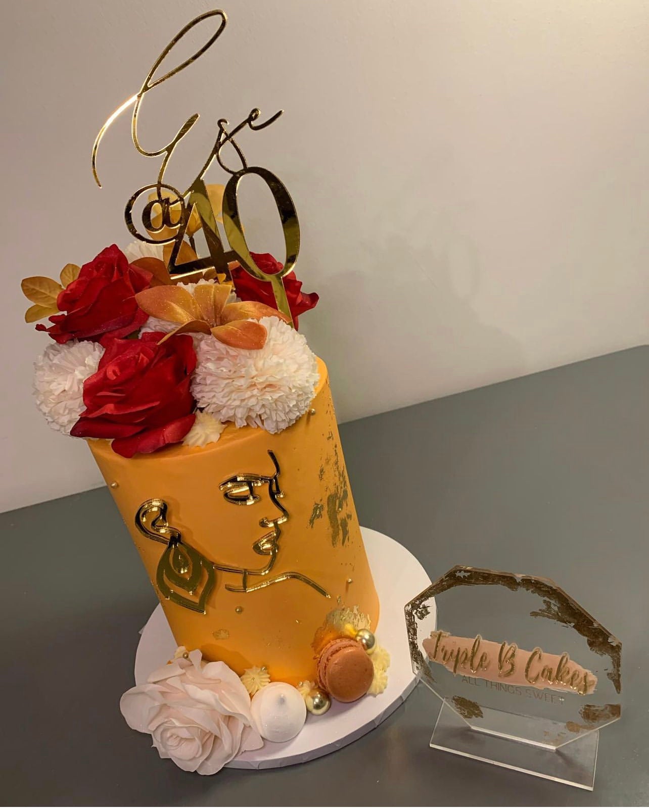 Name @ Age Acrylic cake topper