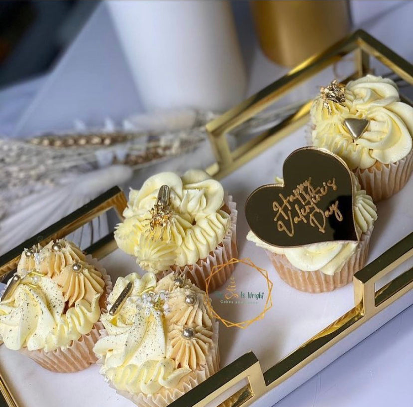 Personalised acrylic heart. 2.5 inches wide. Mirror finish. Pack of 2