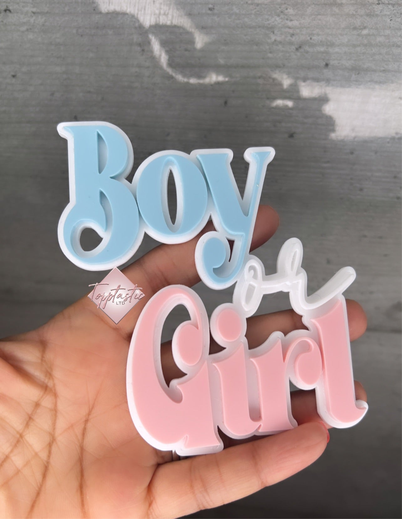 Boy or Girl charm/ topper