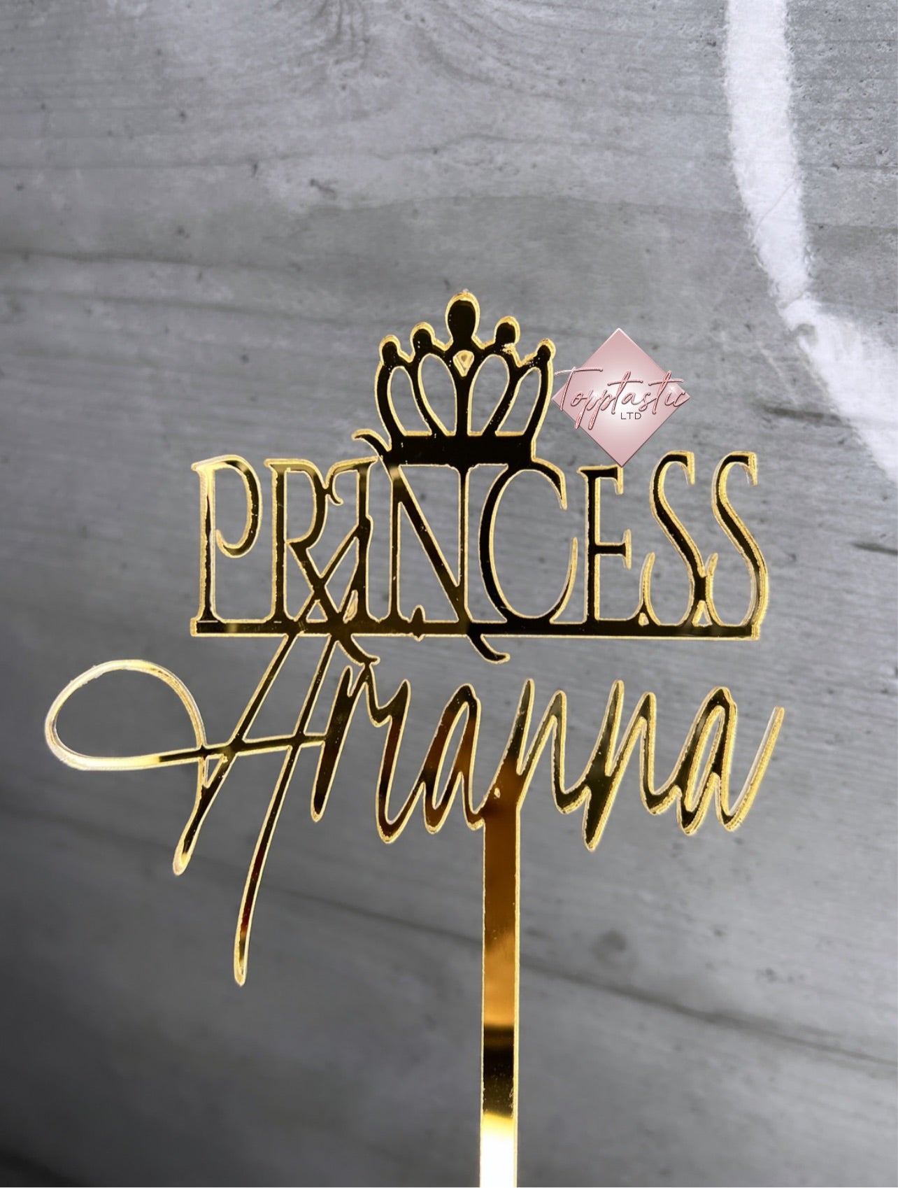 Princess Acrylic cake topper