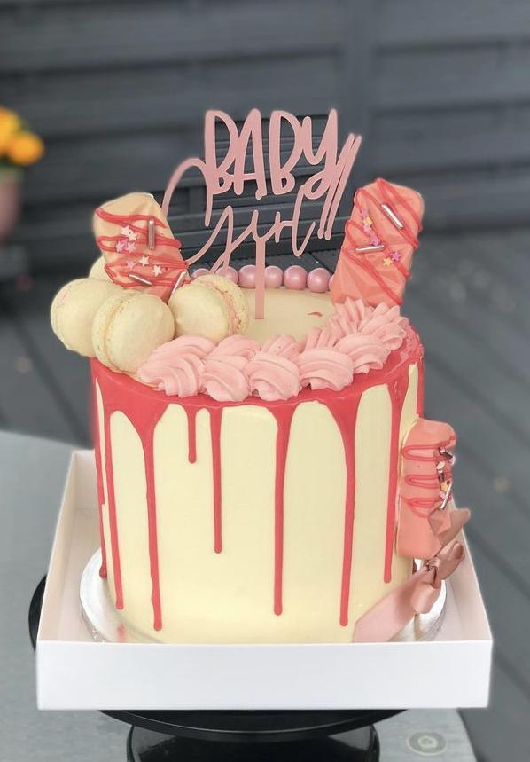 'Baby' Acrylic Cake topper