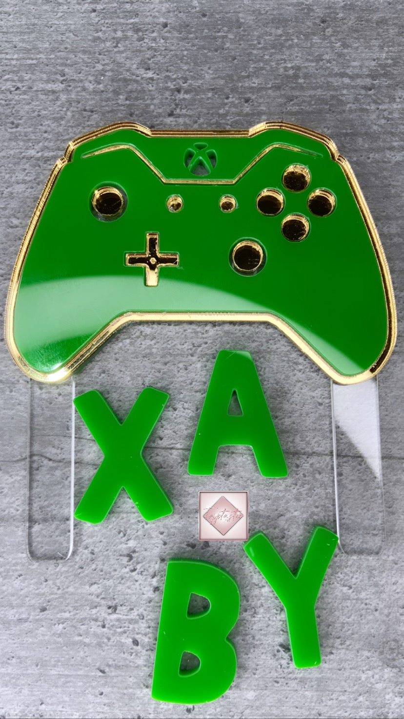 Gaming / XBox Acrylic Cake / Cupcake toppers