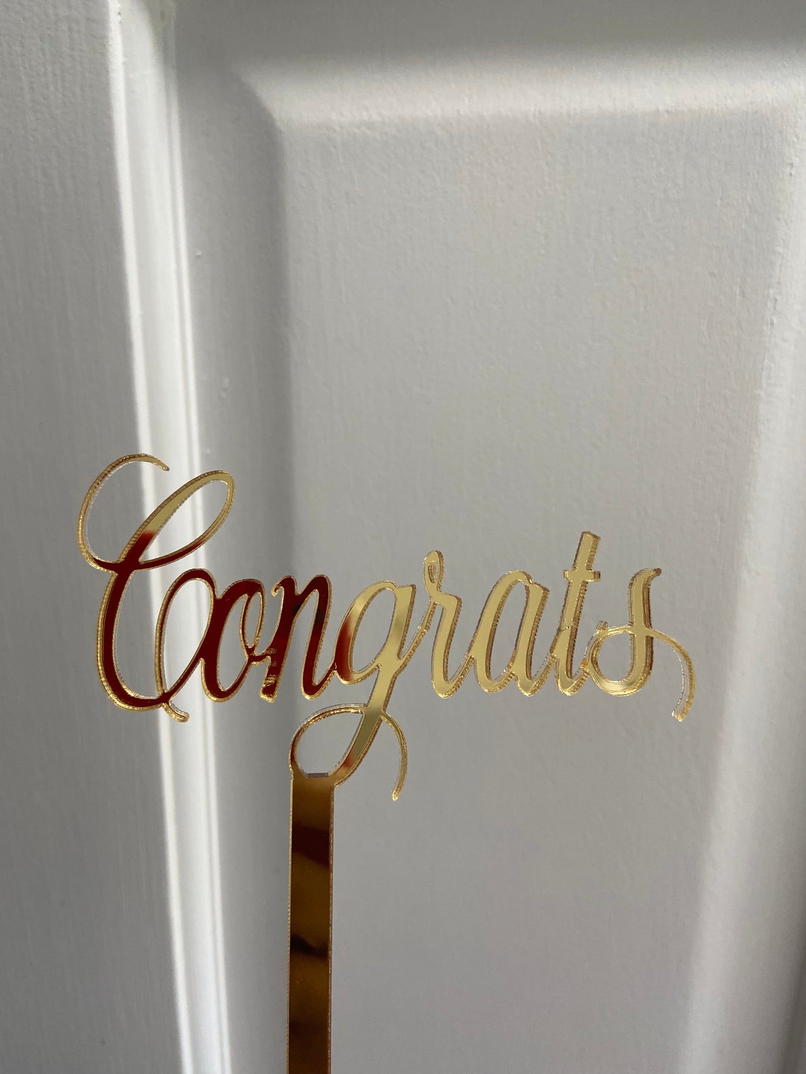 Congrats Acrylic cake topper