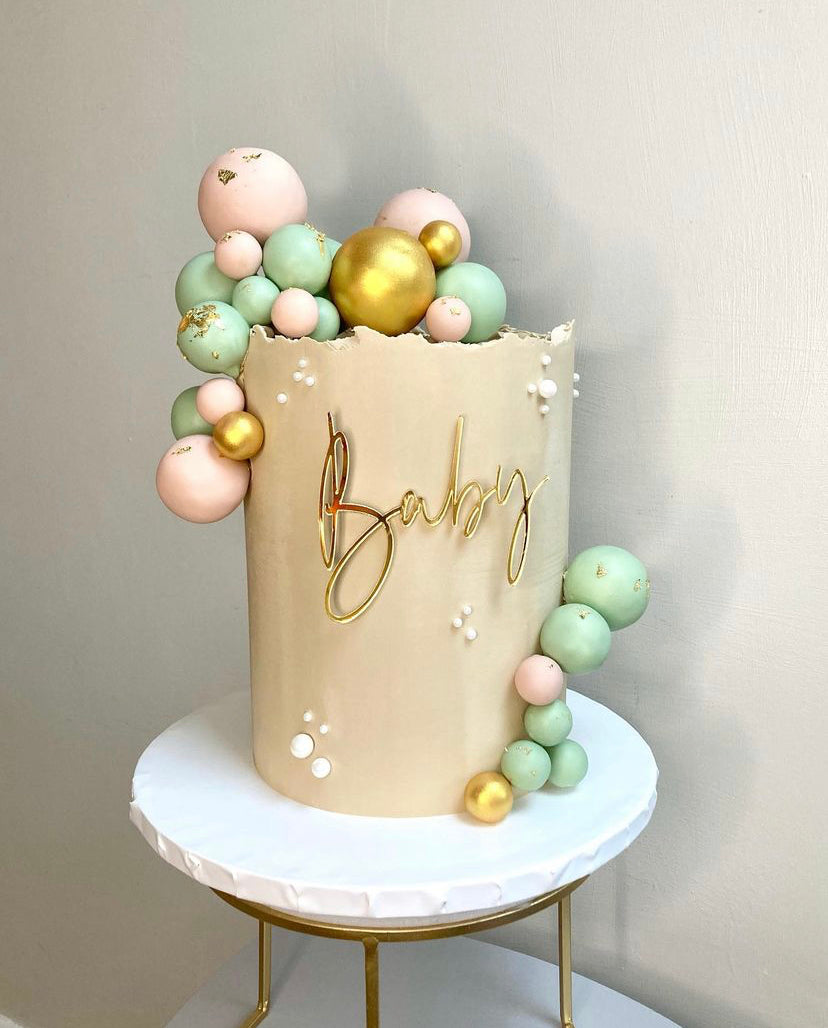 Baby Acrylic cake charm