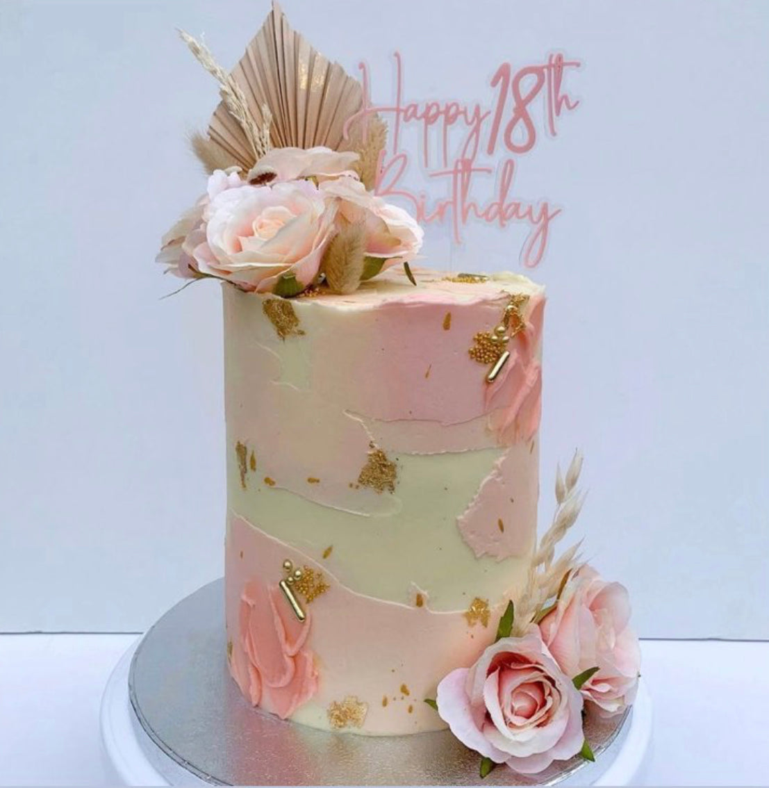 Double layered acrylic topper