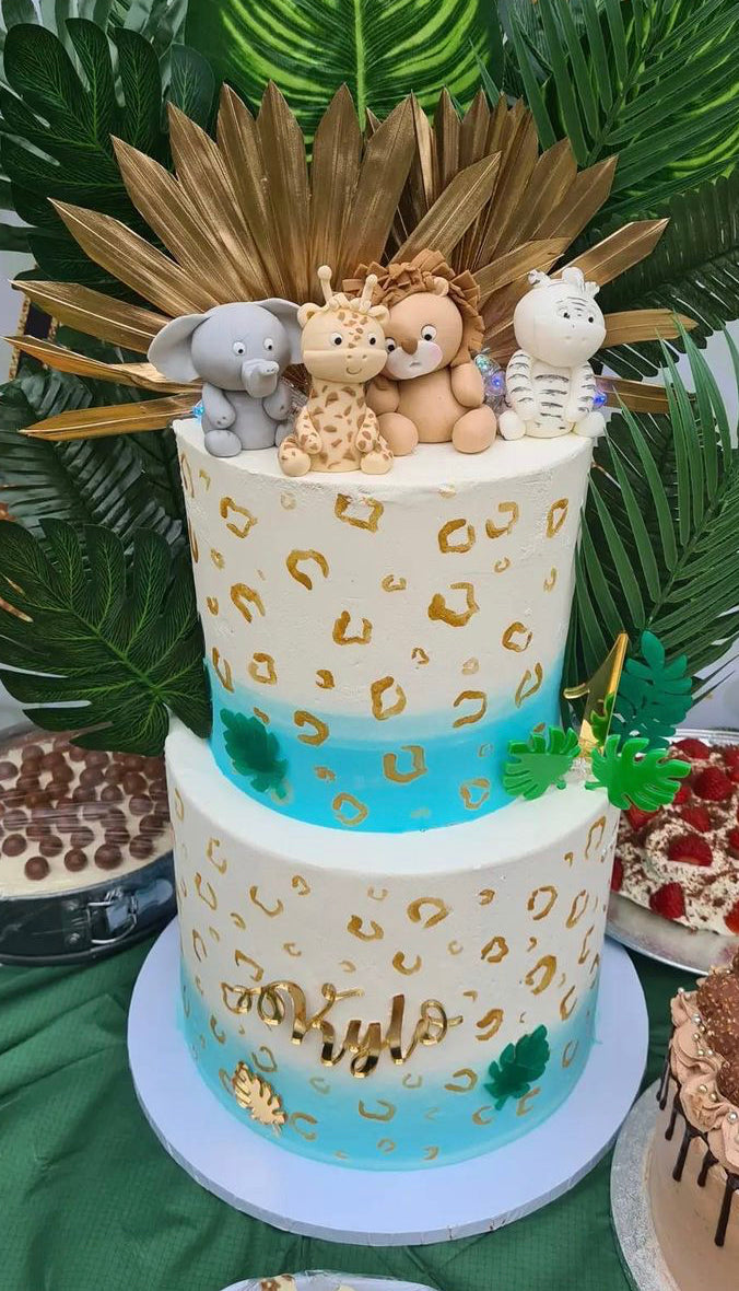 Mini leaf acrylic charm/ topper set