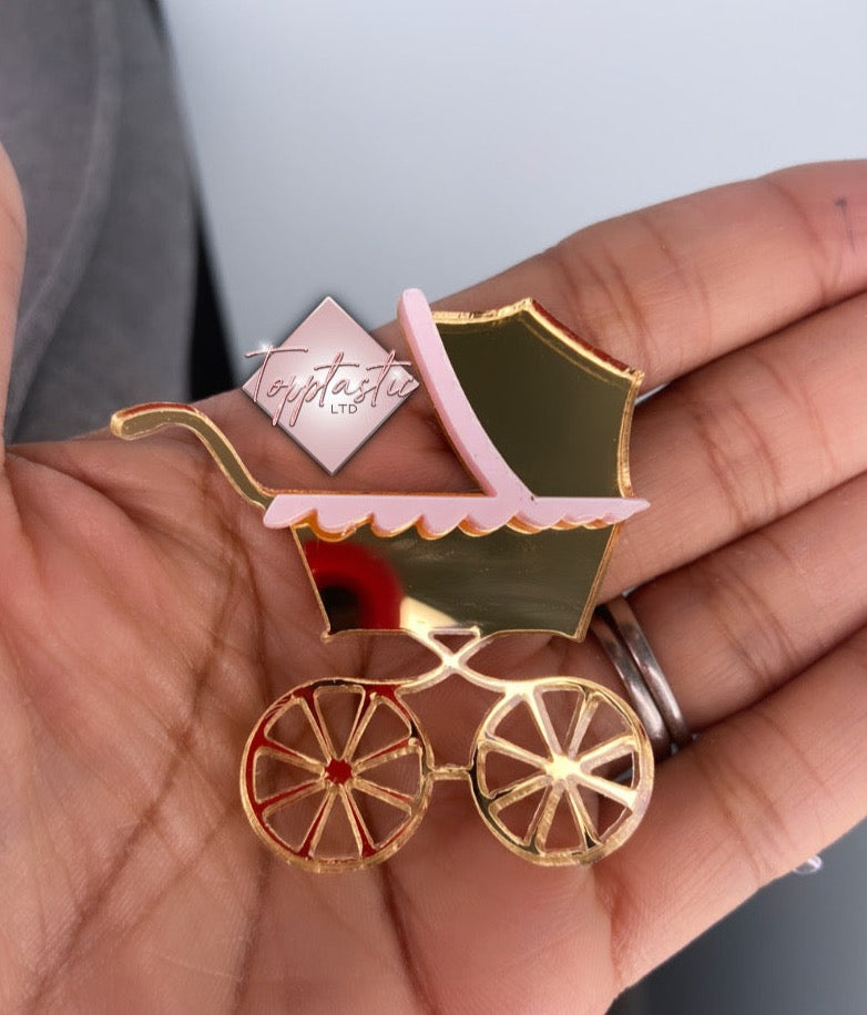 Baby Pram/ Carriage charm- Pack of 2