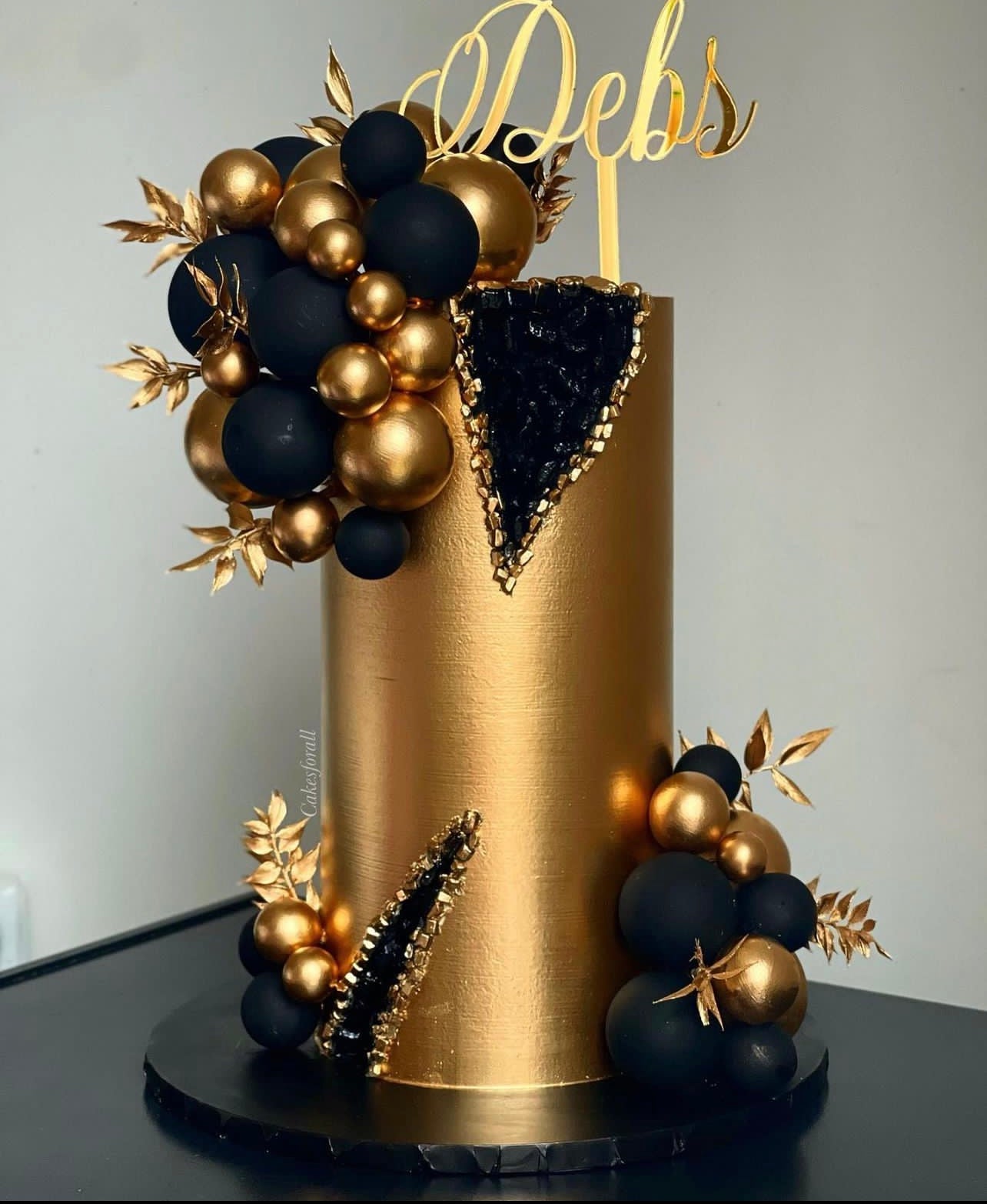 Elegant Font NAME Acrylic cake topper