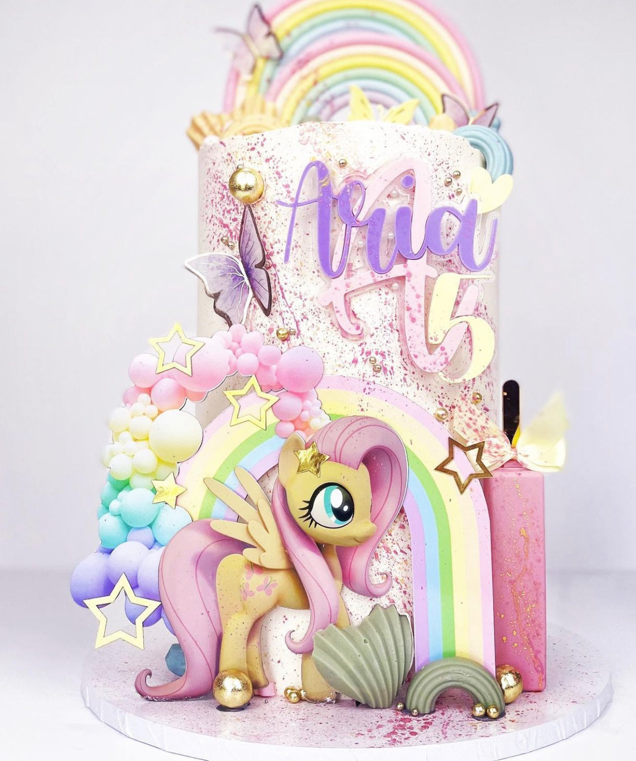 Sliced Initial Charm/Topper with Age