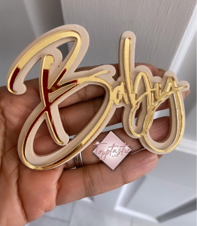 Double layered Baby charm