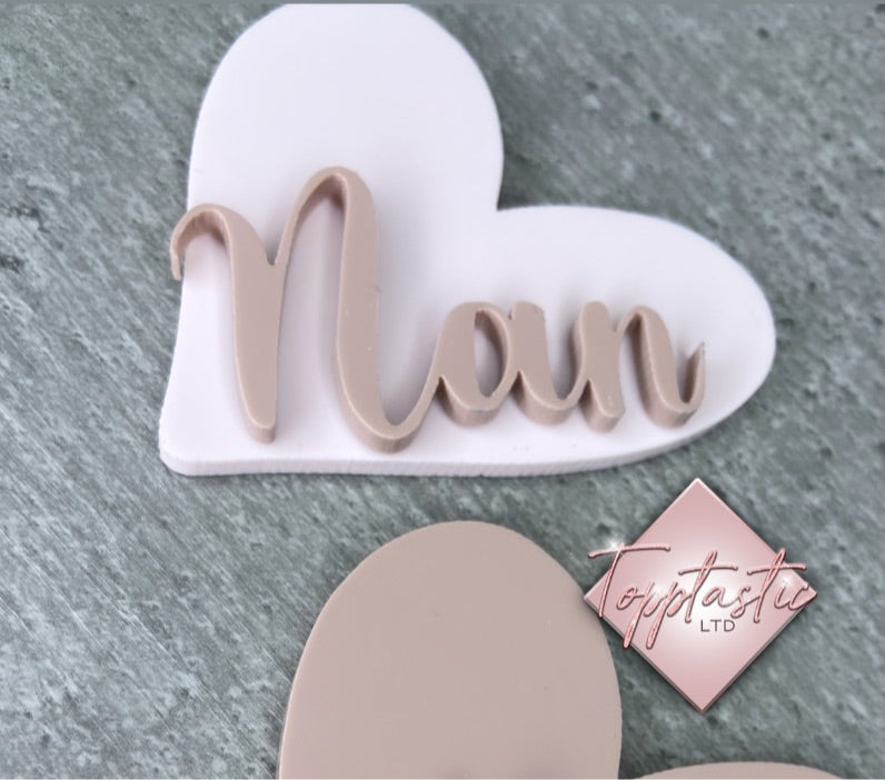 Nan cupcake charm- PACK of 2