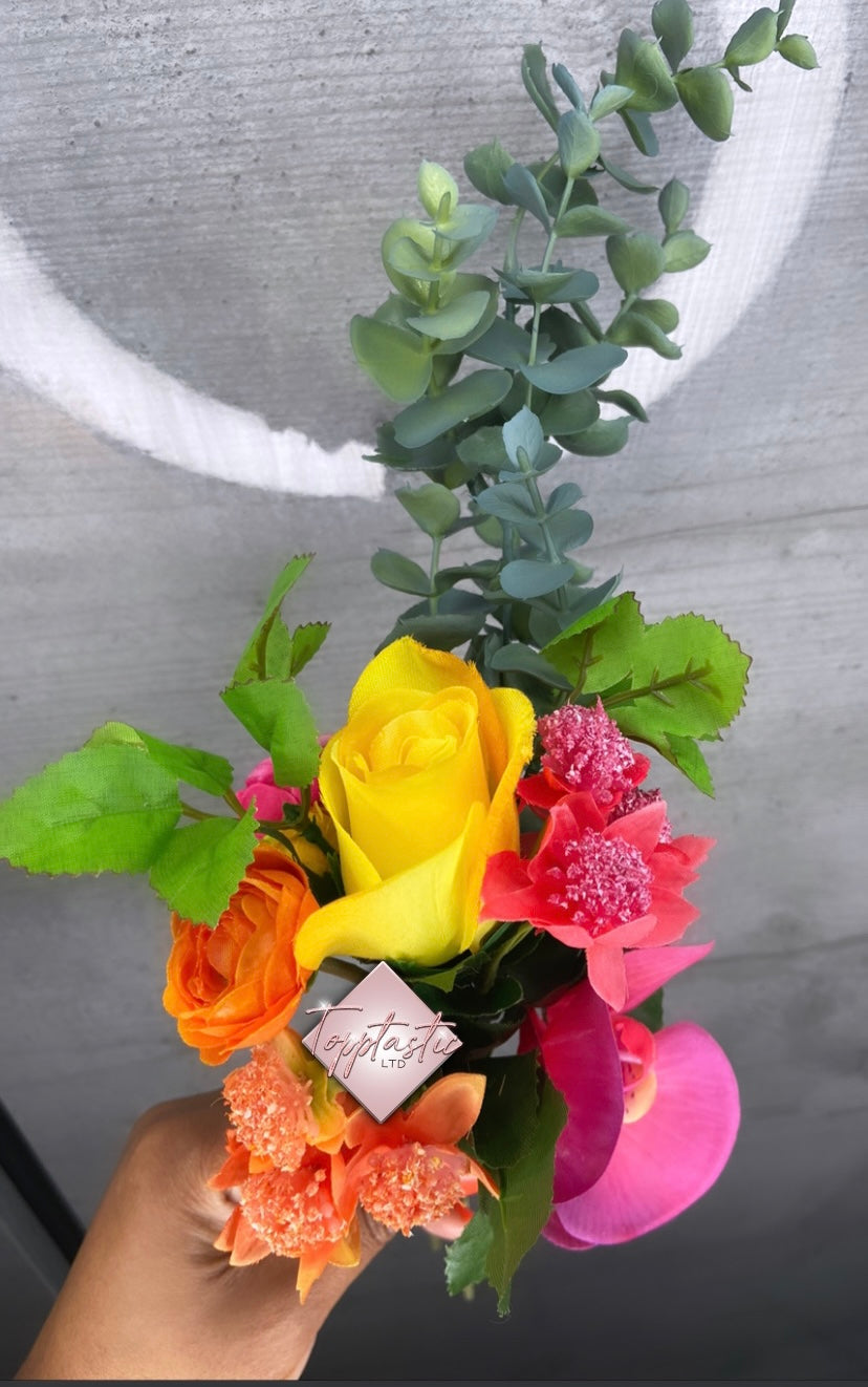 Silk/ Artificial Flower Bouquet- Tropical