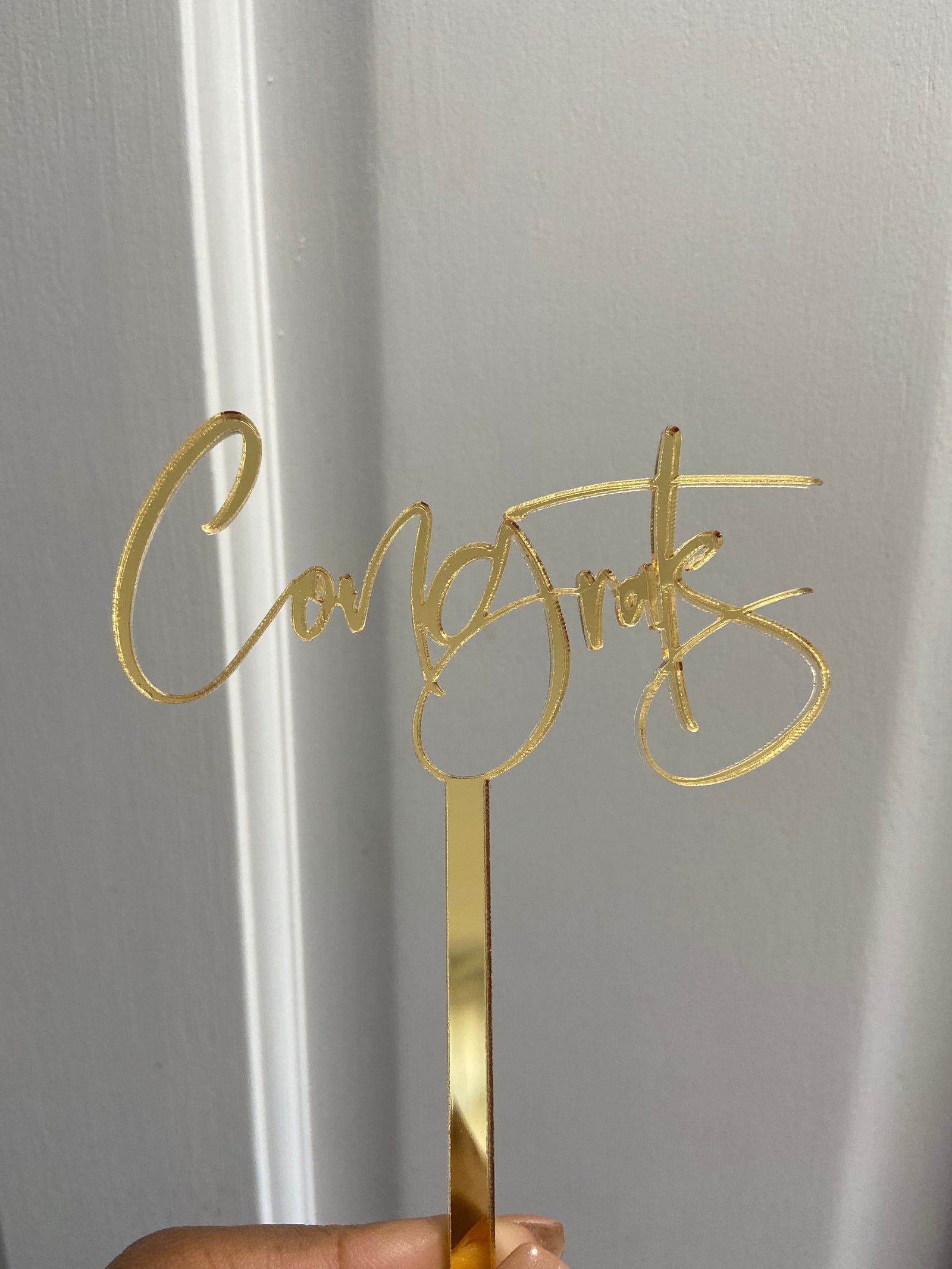 Congrats Acrylic cake topper