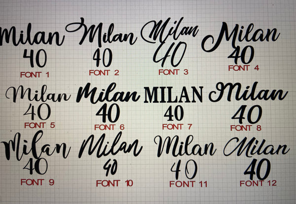 Large number cake topper: Choose your Font - Topptastic Ltd