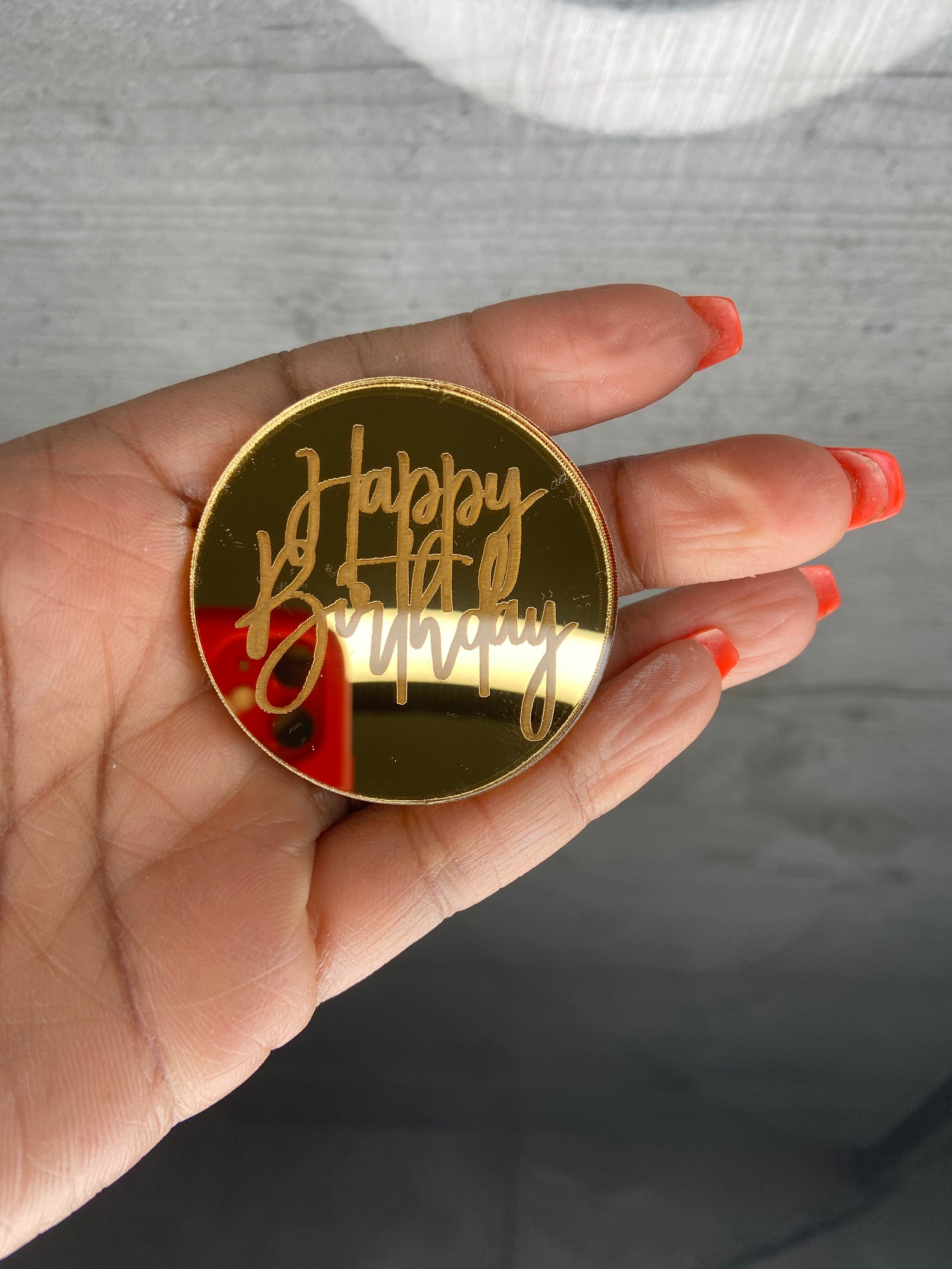 Happy Birthday Cupcake disc