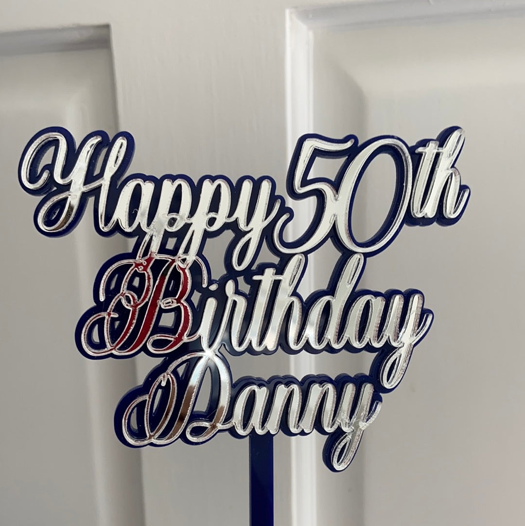 Double layered acrylic Topper