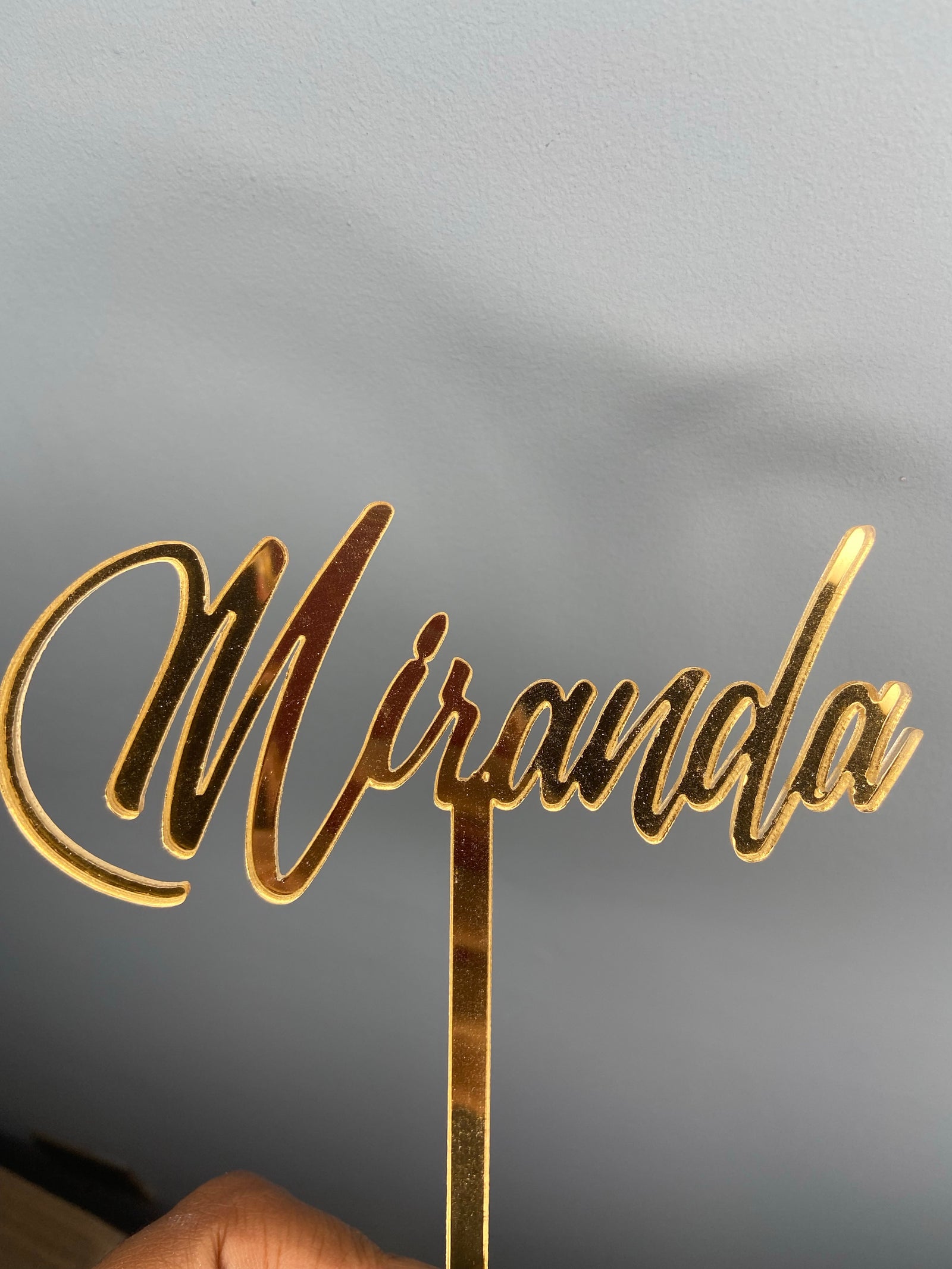 Sold as seen: Personalised topper