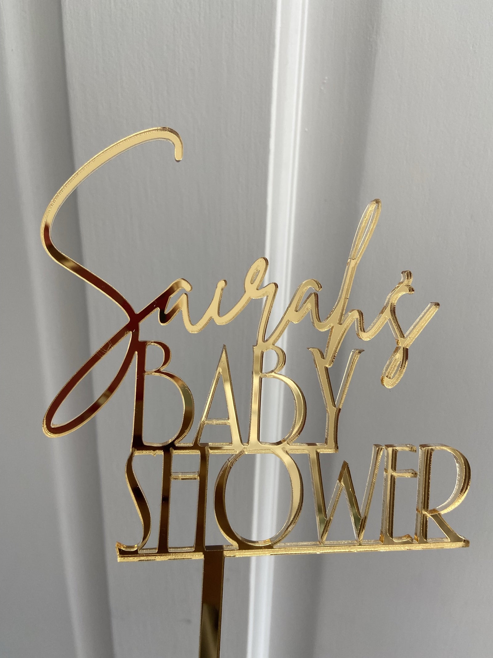 Baby Shower- Acrylic Cake topper