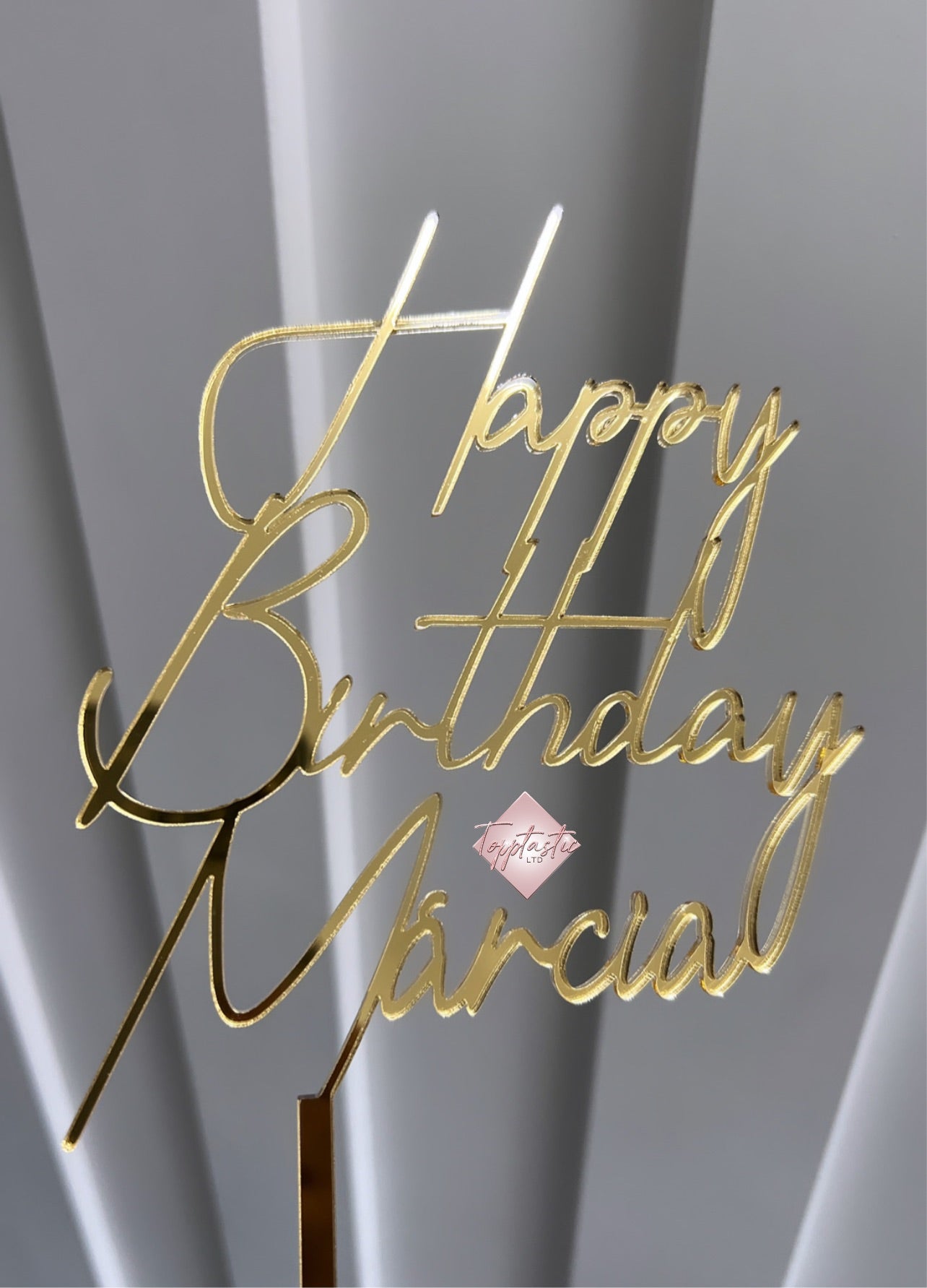 Personalised Acrylic cake topper