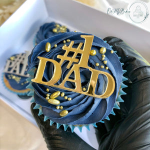 Father's Day Cupcake charm- Pack of 4
